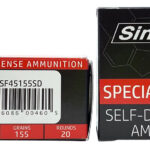 SinterFire Inc SF45155SD Special Duty (SD) 45ACP 155gr Lead Free Frangible Hollow Point 20 Per Box/10 Case 1 145259