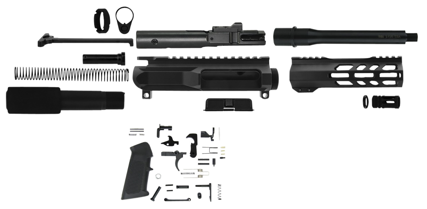 TacFire  AR Build Kit  9mm Luger 7.50" Barrel Black for AR Platform