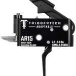TriggerTech AR0SBB25NNF Adaptable Flat Single-Stage 2.5-5.0 lbs Adjustable for AR-15 1 150397