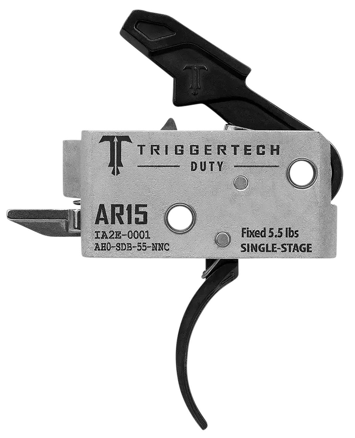 TriggerTech AH0SDB55NNC Duty Mil-Spec Single-Stage Curved 5.5 lbs Draw Weight Fits AR-15 3 TriggerTech AH0SDB55NNC Duty Mil-Spec Single-Stage Curved 5.5 lbs Draw Weight Fits AR-15
