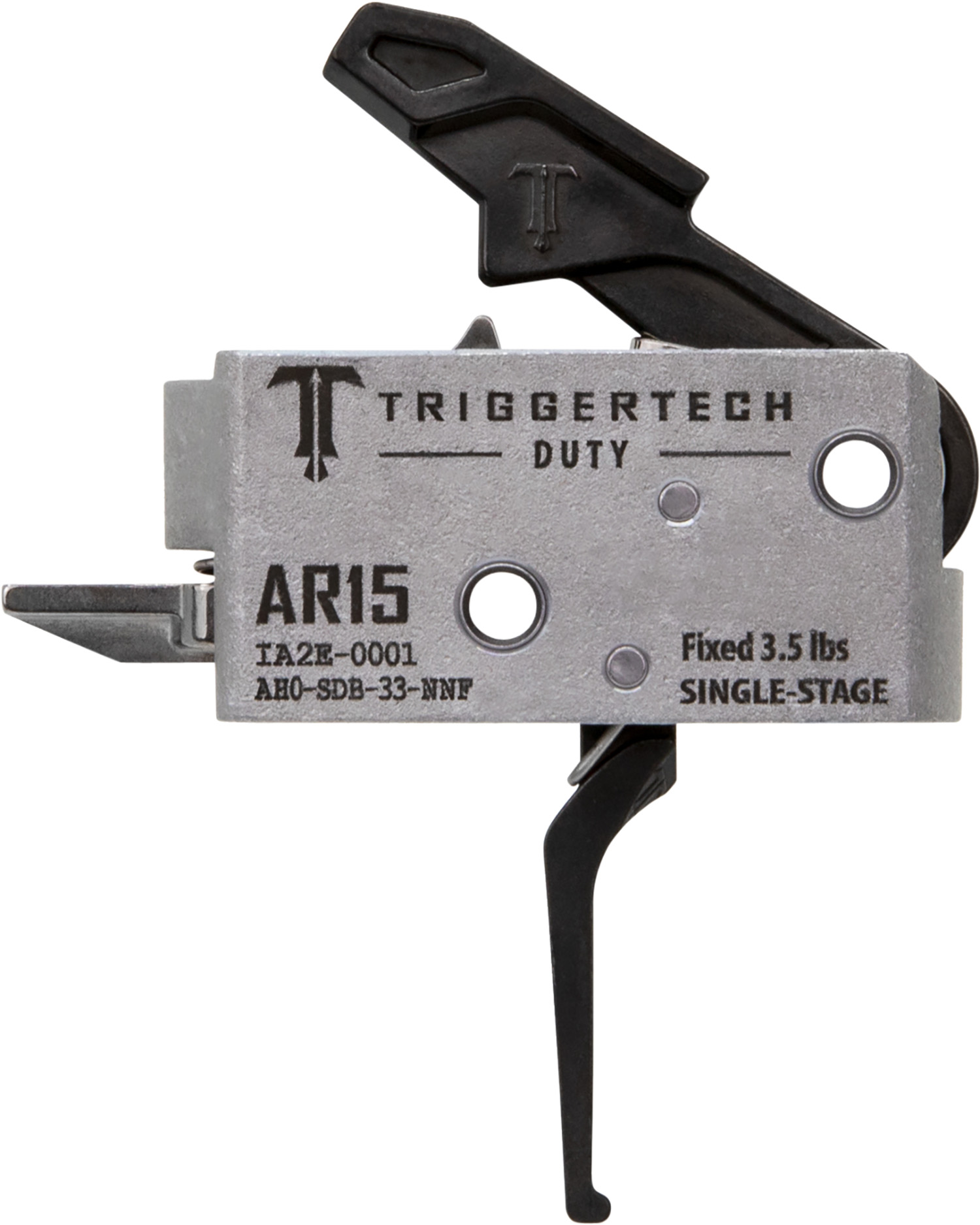 TriggerTech AH0SDB33NNF Duty  Flat Trigger Single-Stage 3.50 lbs Draw Weight Fits AR-15