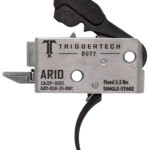 TriggerTech AHTSDB33NNC Duty Curved Trigger Single-Stage 3.50 lbs Draw Weight Fits AR-10 2 153885