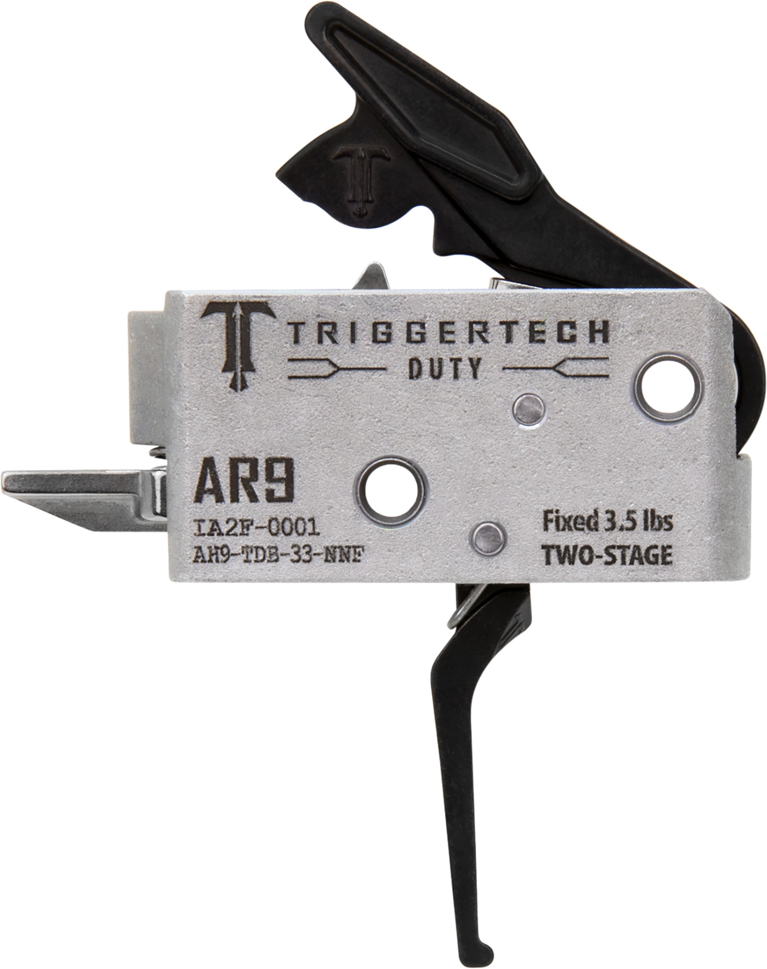 TriggerTech AH9TDB33NNF Duty  Flat Trigger Two-Stage 3.50 lbs Draw Weight Fits AR-9