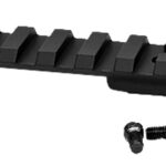 Warne V484M Vapor Picatinny Rail Black Anodized Ruger American Short Action, 0 MOA 1 156907