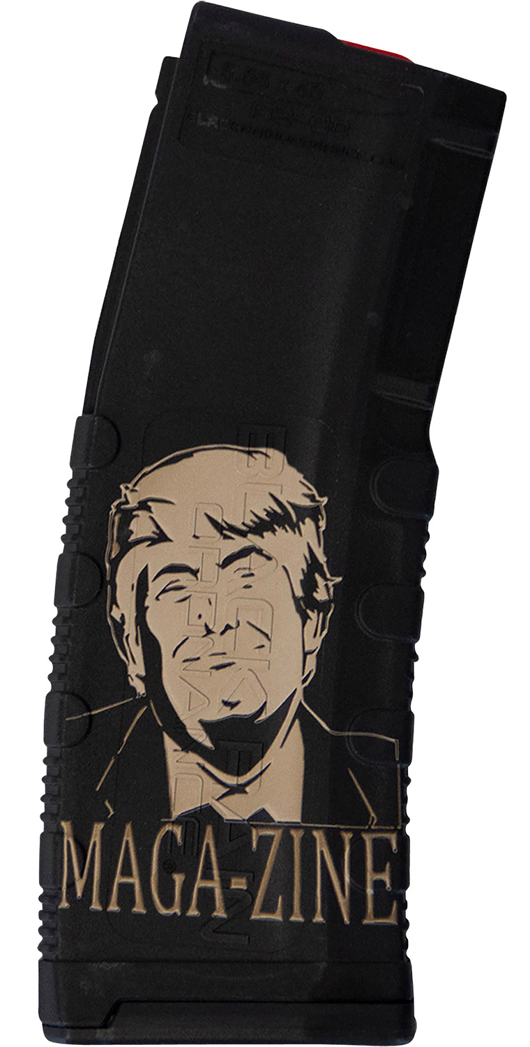 Black Rain Ordnance MAG30TRUMPMAGAZNE Magazine 30rd 223 Rem/5.56 NATO Trump MAGA-ZINE Engraving Fits AR-15 Black Polymer 3 Black Rain Ordnance MAG30TRUMPMAGAZNE Magazine 30rd 223 Rem/5.56 NATO Trump MAGA-ZINE Engraving Fits AR-15 Black Polymer