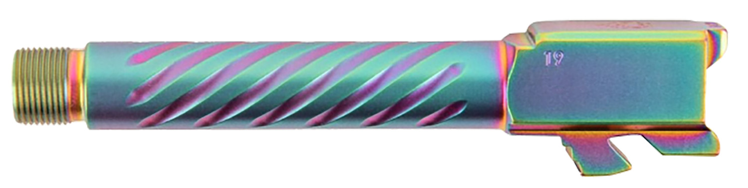 Ballistic Advantage BAPSG175T3W Premium Series  9mm Luger Fits Glock 17 Gen 5 Fluted Threaded Iridescent PVD Stainless Steel