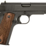 Tisas 10100114 1911 A1 Tank Commander 45 ACP 7+1 4.25" Black Steel Barrel, Manganese Phosphate Coated Serrated Carbon Steel Slide & Frame w/Beavertail, Turkish Walnut Grip 1 160742
