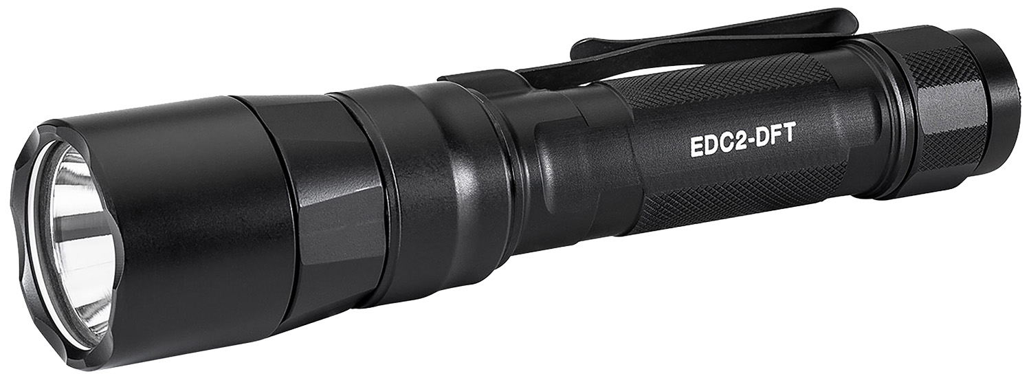 SureFire EDC2DFTBK  Everyday Carry Series Black Anodized 25/600/700 Lumens  White LED