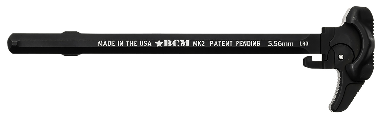 BCM GFHMK2LRG Asymmetric MK2 Charging Handle Compatible w/ Mil-Spec AR-15 Black 7075 T-6 Aluminum