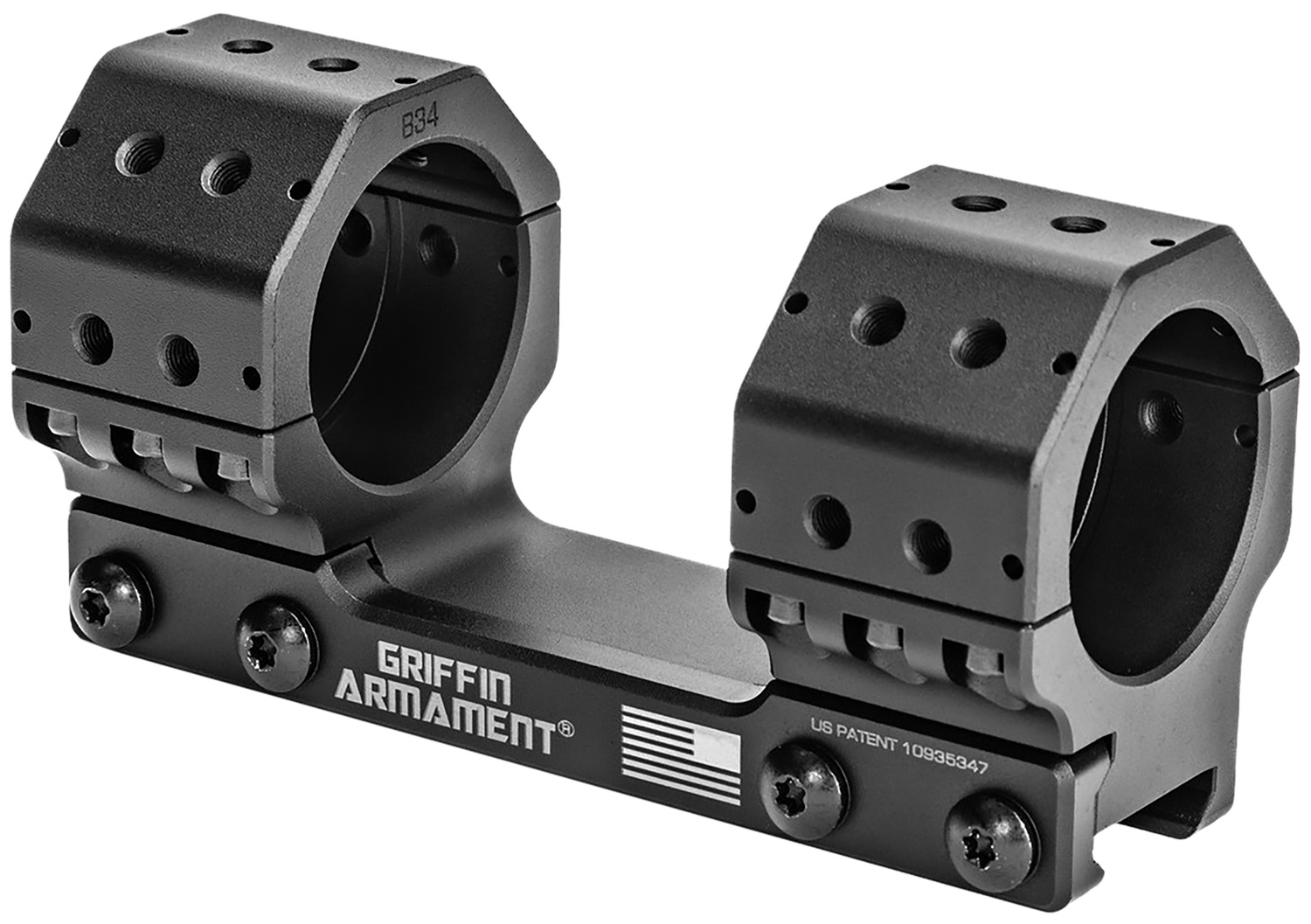 Griffin Armament GSM135H34MM GPM Scope Mount/Ring Combo Black 34mm Tube 3 Griffin Armament GSM135H34MM GPM Scope Mount/Ring Combo Black 34mm Tube