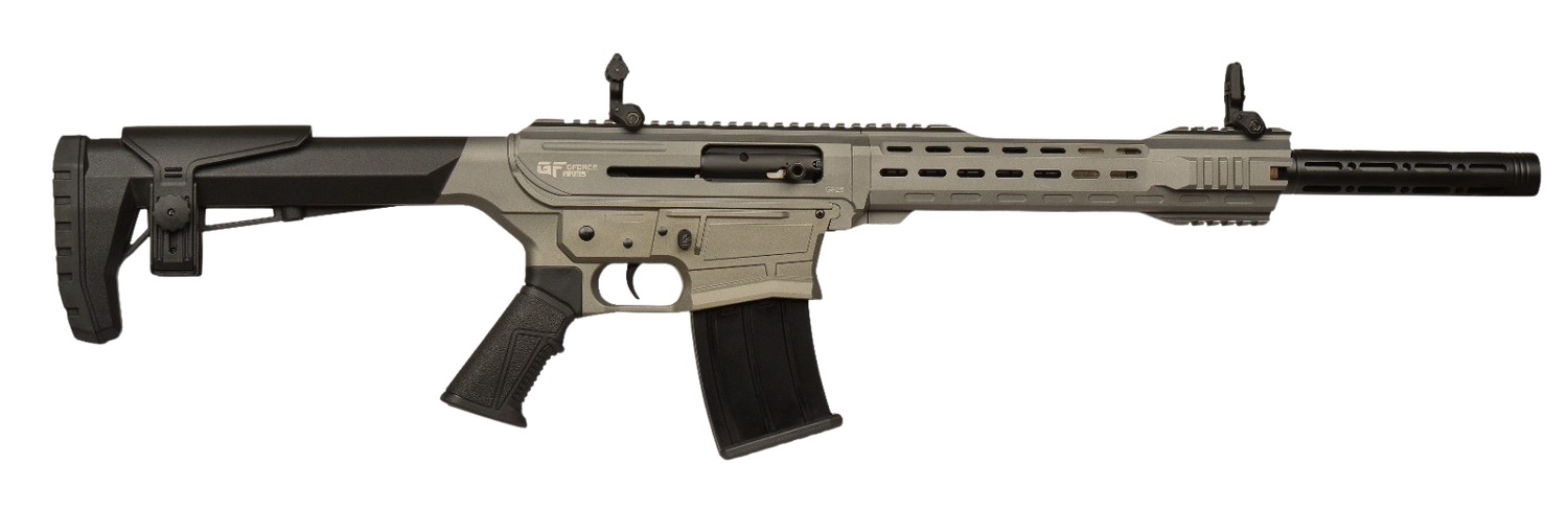 Gforce Arms GF251220TG GF25  12 Gauge Semi-Auto 3" 5+1 20" Tungsten Cerakote Threaded Barrel, Tungsten Cerakote Receiver, Black Synthetic Stock