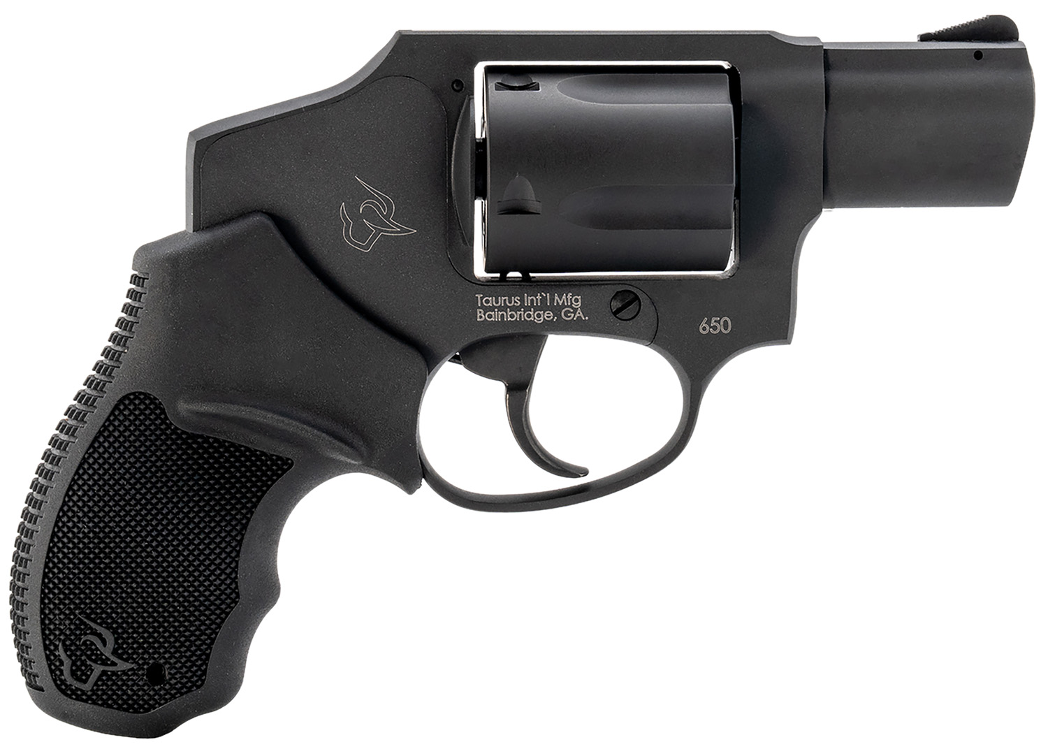 Taurus 2-650121 650 Small 357 Mag/38 Special +P 5 Shot 2" Matte Black Alloy Steel Barrel, Cylinder & Frame, Black Rubber Grip, Transfer Bar Safety, Concealed Hammer 3 Taurus 2-650121 650 Small 357 Mag/38 Special +P 5 Shot 2" Matte Black Alloy Steel Barrel, Cylinder & Frame, Black Rubber Grip, Transfer Bar Safety, Concealed Hammer