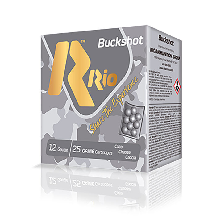 Rio Ammunition RB122725 Royal Buck  12Gauge 2.75" 4Buck Shot 25 Per Box/10 Case