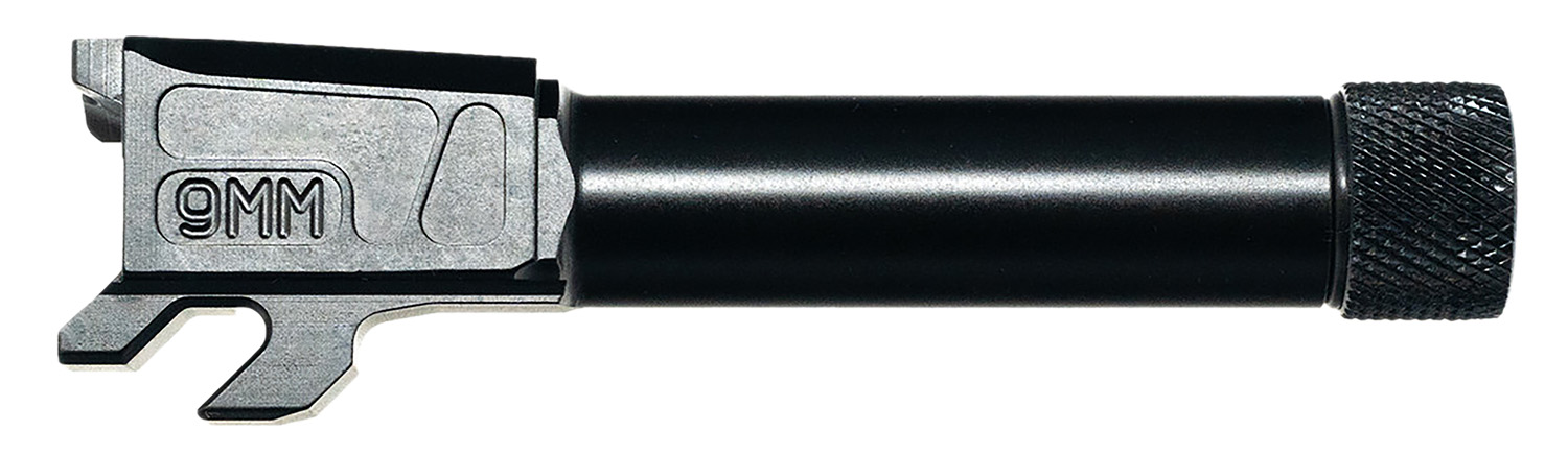 Faxon Firearms M&PA910NSNOQ-T Duty Series  9mm Luger Threaded Black Nitride Steel, Fits M&P Shield 3.1"