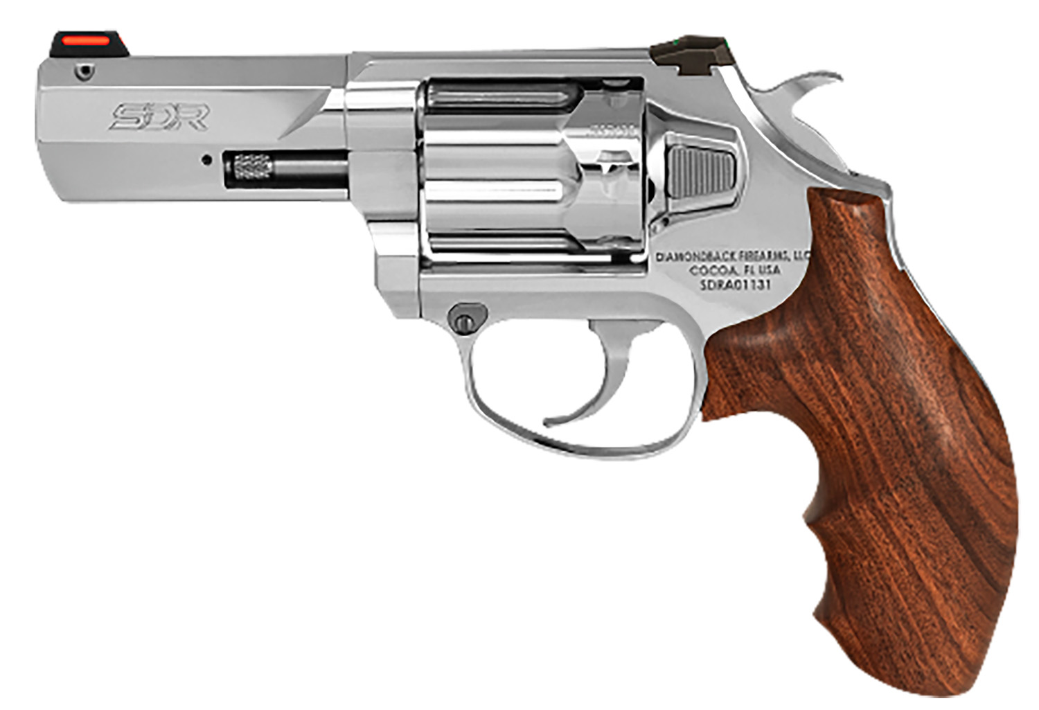 Diamondback DB075AS703 SDR Sports South Exclusive 357 Mag/38 Special +P 6 Shot 3" Polished Stainless Steel Barrel, Cylinder & Frame, Hogue Wood Grip, Exposed Hammer 3 Diamondback DB075AS703 SDR Sports South Exclusive 357 Mag/38 Special +P 6 Shot 3" Polished Stainless Steel Barrel, Cylinder & Frame, Hogue Wood Grip, Exposed Hammer