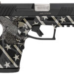 Taurus 1-GX2931-10EN1 GX2 Compact Frame 9mm Luger 10+1 3.38" Stainless Steel Barrel, Matte Black Serrated Alloy Steel Slide, Black w/Eagle, Stars & Stripes Polymer Frame w/Accessory Rail 2 179229