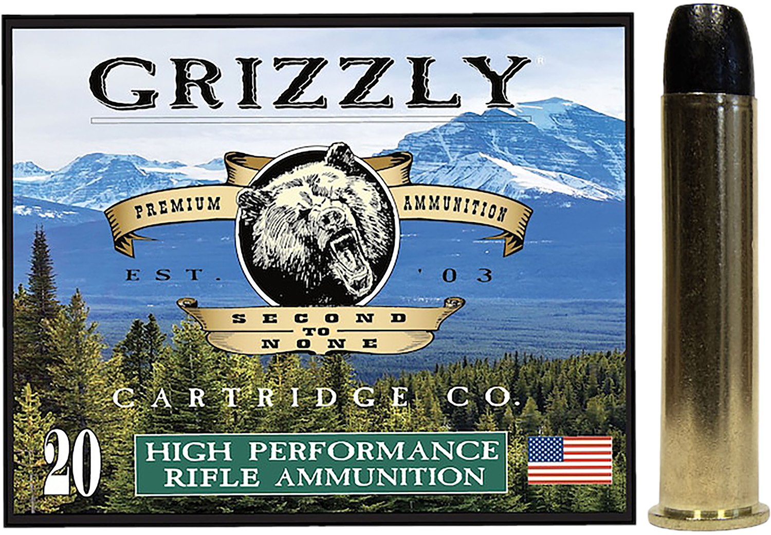 Grizzly Ammo GC45/701 45-70Gov 405gr Round Nose Flat Point 20 Per Box/10 Case 3 Grizzly Ammo GC45/701 45-70Gov 405gr Round Nose Flat Point 20 Per Box/10 Case