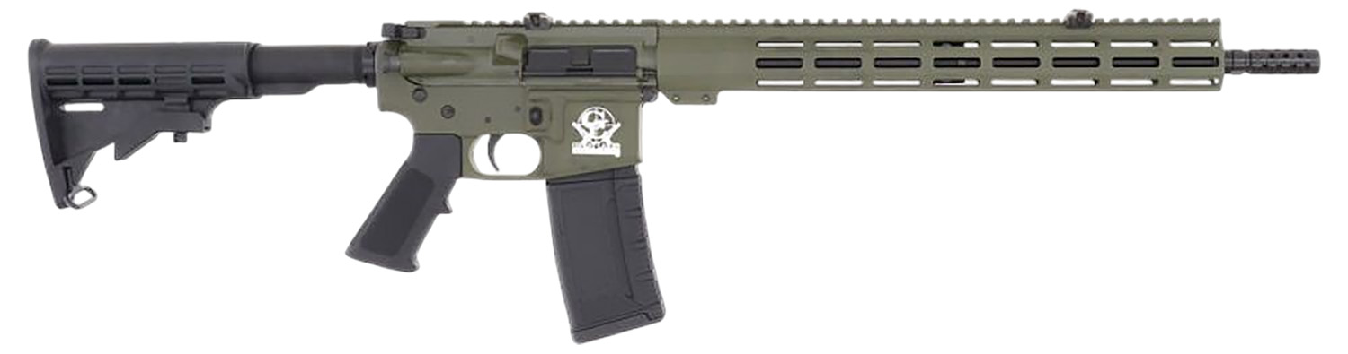 Great Lakes Firearms GL15223ODG AR-15  223 Wylde 30+1 16" Black Nitride Threaded Barrel, OD Green Cerakote Aluminum Receiver w/Picatinny Rail, M-LOK Handguard, Black Polymer Stock, Mil-Spec Grip