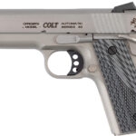 Colt Mfg O9840XE Officer Lightweight 45 ACP 7+1 4.25" Stainless Steel Barrel, Stainless Cerakote Stainless Steel Serrated Slide, Stainless Cerakote Aluminum Frame w/Beavertail, Black/Gray G10 Grip 1 183629
