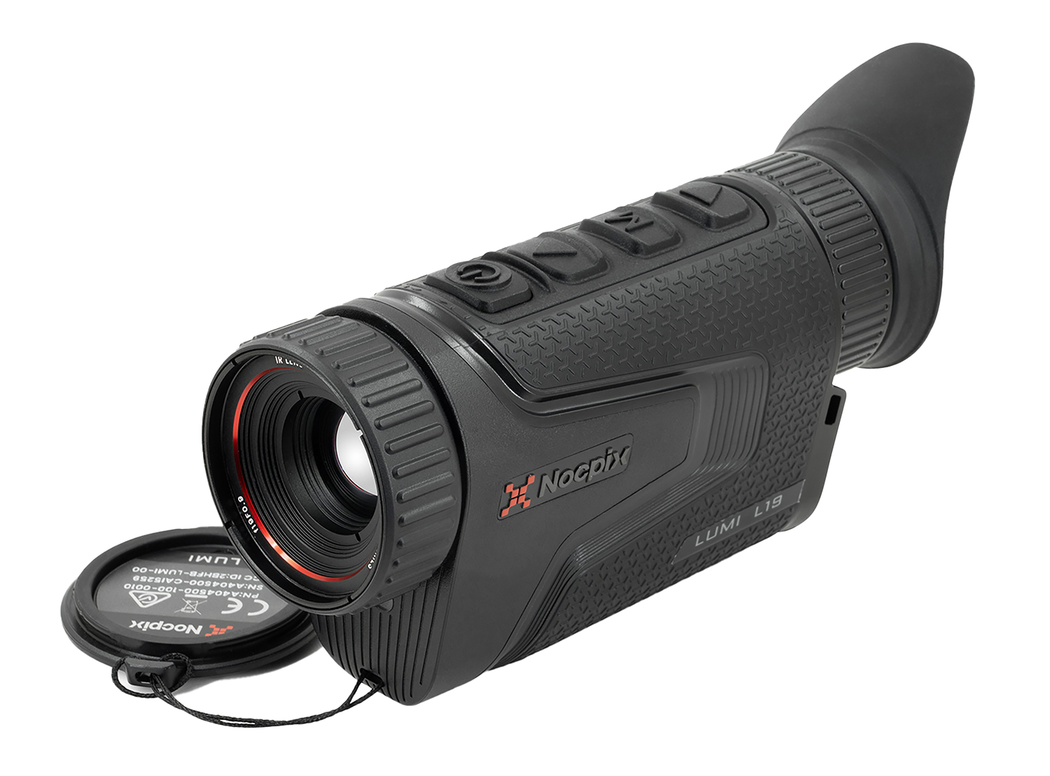 Nocpix LUMI-L19 Lumi L19 Thermal Monocular Black 2x13mm, 384x288 12 Microns 50 Hz Resolution, Zoom Digital 4x