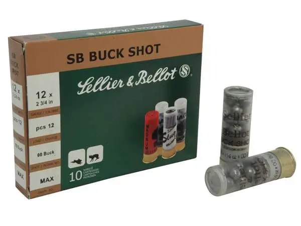 SELLIER & BELLOT 12GA 2.75 4BUCK 25RD BOX 10 BOXES PER CASE