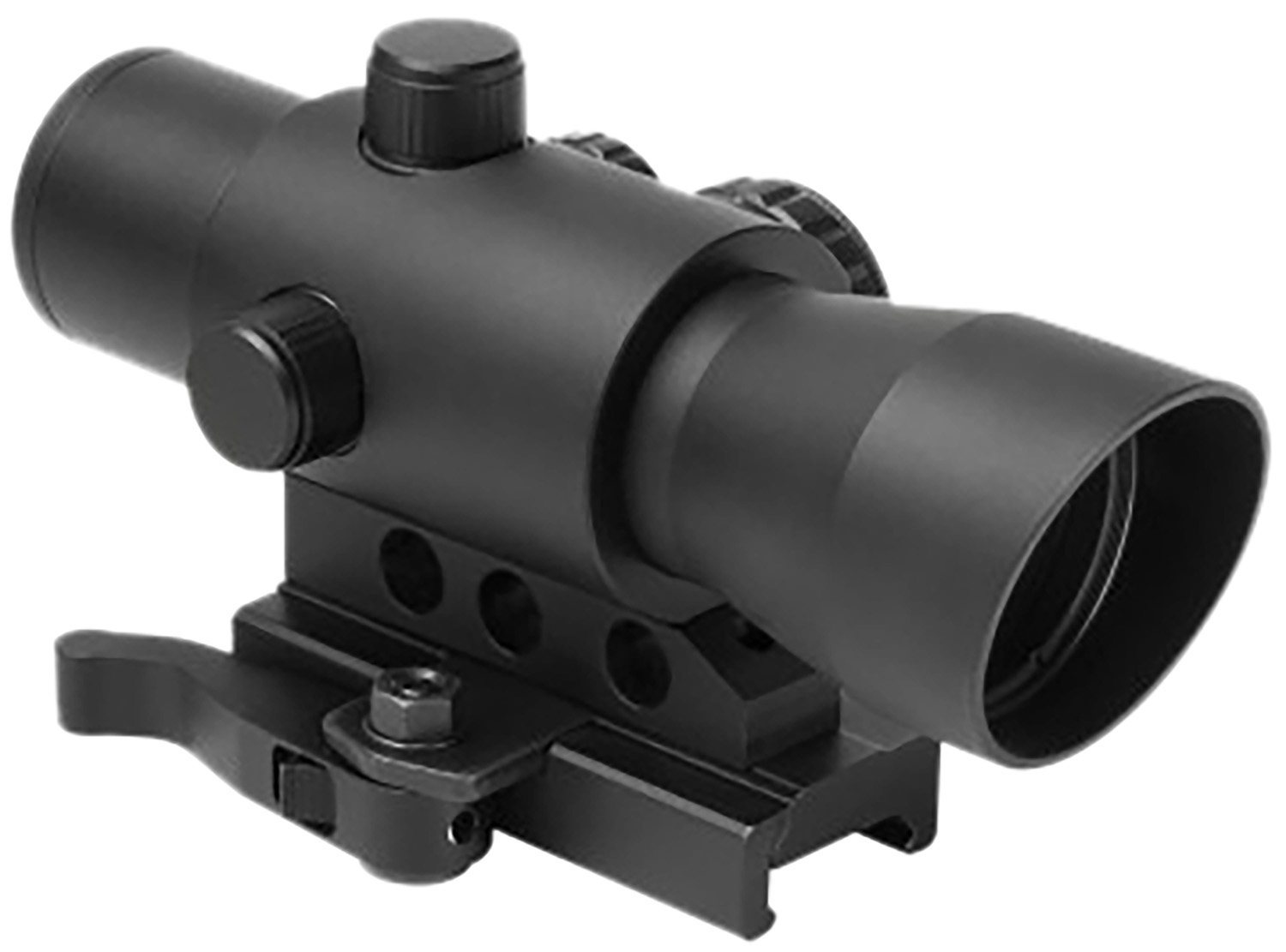 NcStar DMRK132A Mark III Tactical Advanced with 4 Reticles  Black Anodized 1 x 32 mm  3 MOA Red/Green/Blue Multi Reticle