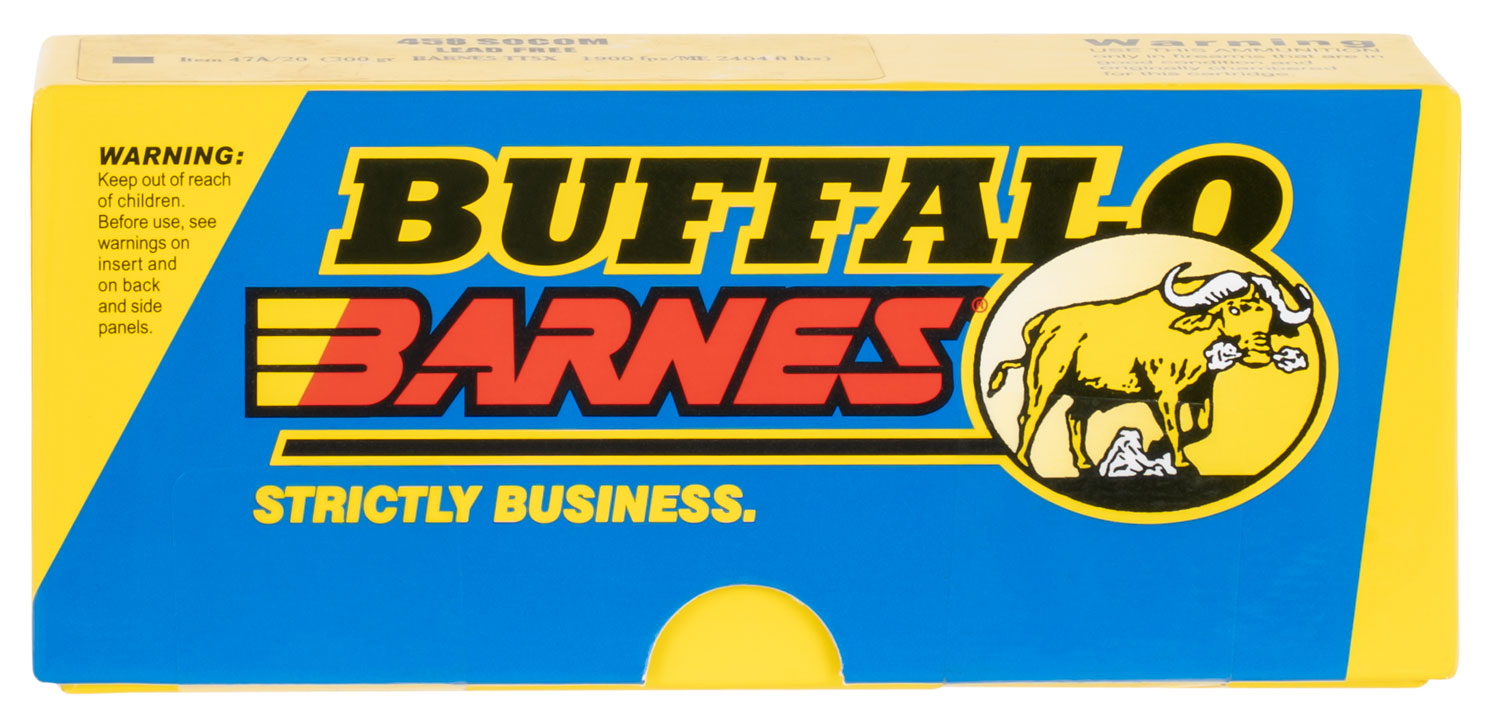 Buffalo Bore Ammunition 47A20 Hunting & Sniping Strictly Business 458SOCOM 300gr Barnes Tipped TSX Lead Free 20 Per Box/12 Case 3 Buffalo Bore Ammunition 47A20 Hunting & Sniping Strictly Business 458SOCOM 300gr Barnes Tipped TSX Lead Free 20 Per Box/12 Case