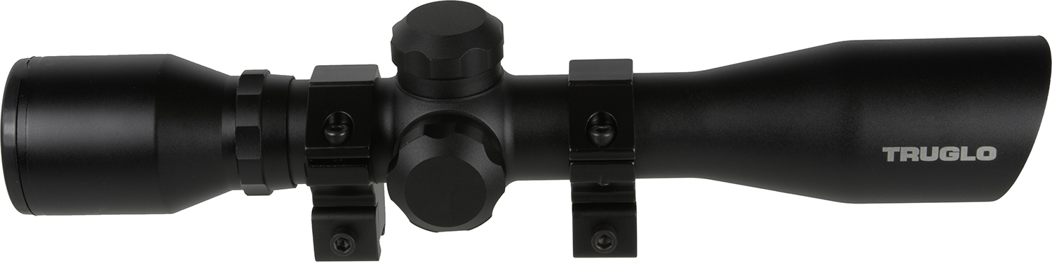 TruGlo TG8504BR Compact  Matte Black 4x32mm 1" Tube Duplex Reticle