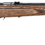 Savage Arms 96734 93R17 BV Full Size 17 HMR 5+1 21" Matte Black Heavy Barrel, Matte Black Drilled & Tapped Carbon Steel Receiver, Natural Brown Fixed Laminate Stock, Right Hand 2 71747