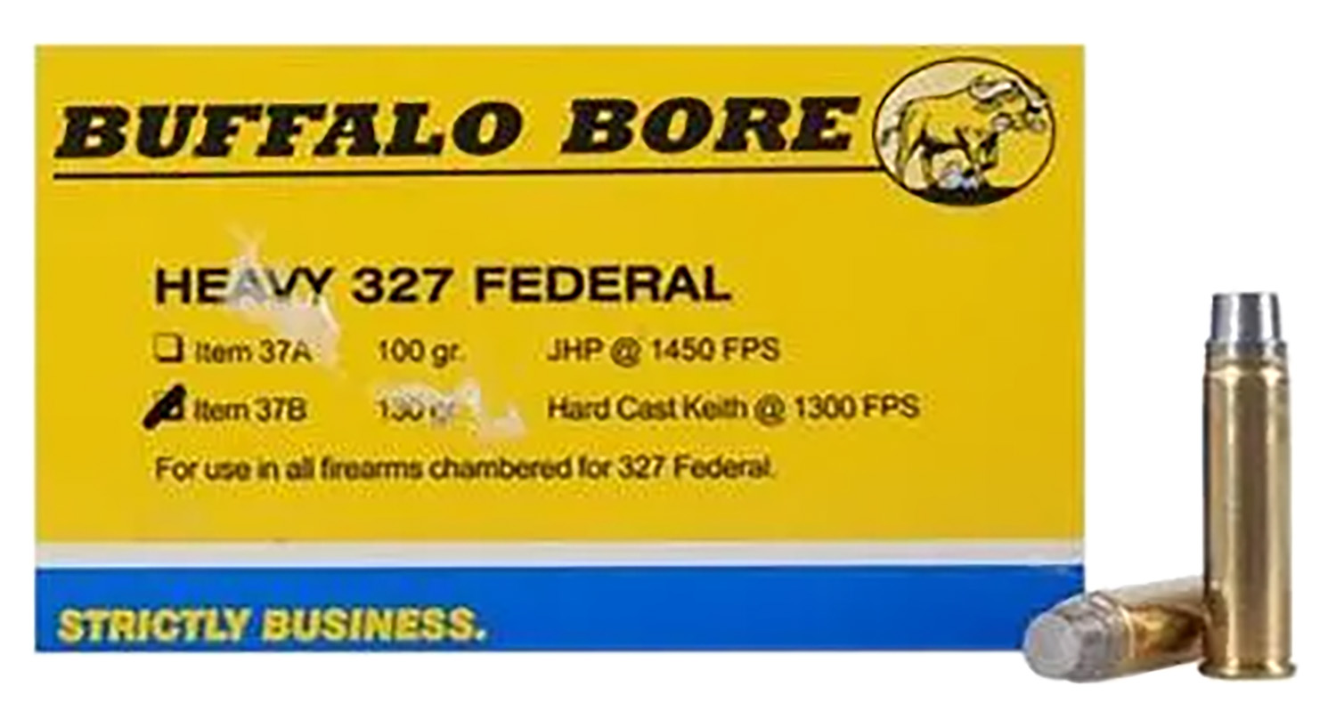 Buffalo Bore Ammunition 37B20 Heavy Strictly Business 327Federal Mag 130gr Hard Cast 20 Per Box/12 Case