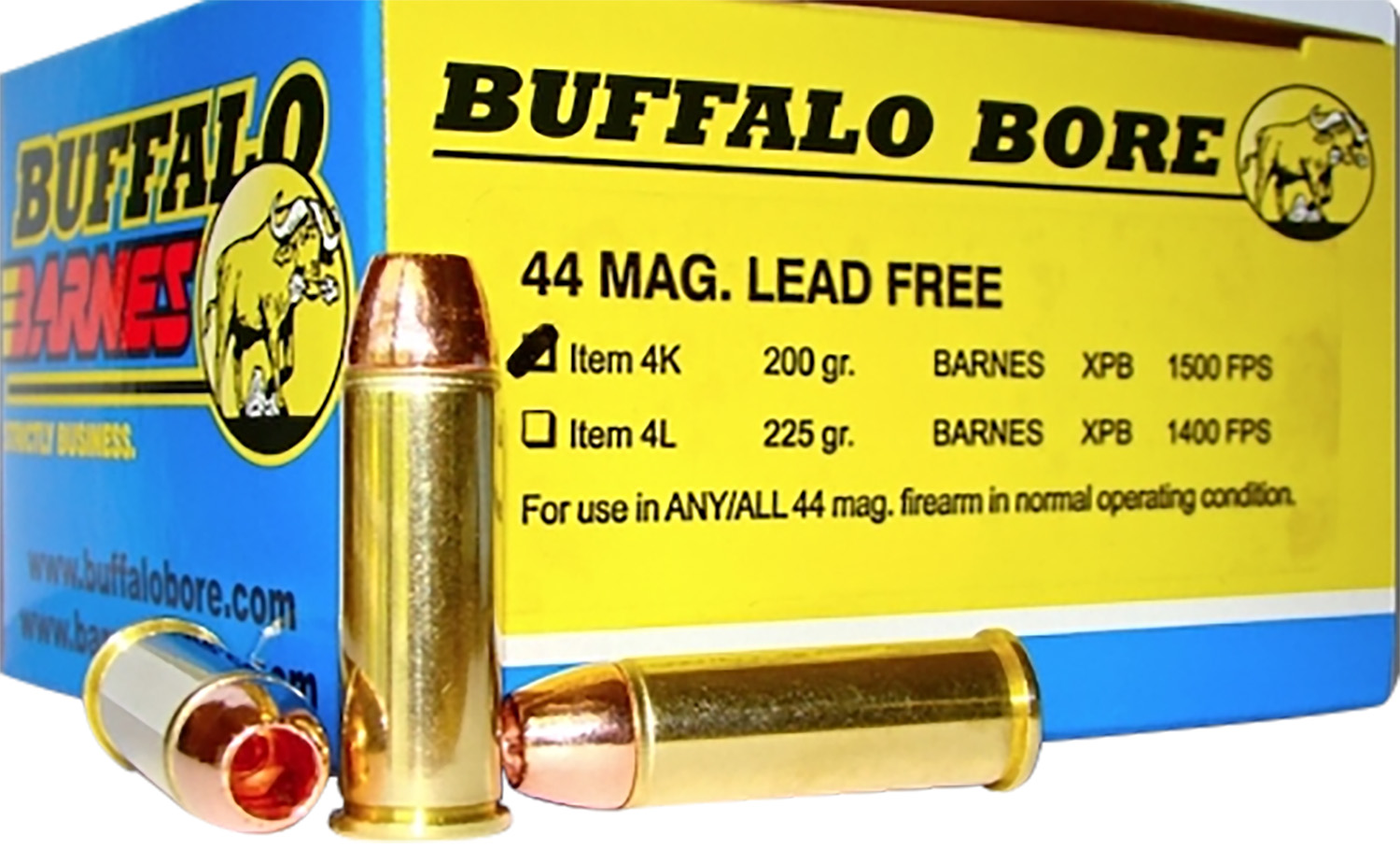 Buffalo Bore Ammunition 4K20 Buffalo-Barnes Strictly Business 44Rem Mag 200gr Barnes VOR-TX XPB Lead Free 20 Per Box/12 Case 3 Buffalo Bore Ammunition 4K20 Buffalo-Barnes Strictly Business 44Rem Mag 200gr Barnes VOR-TX XPB Lead Free 20 Per Box/12 Case