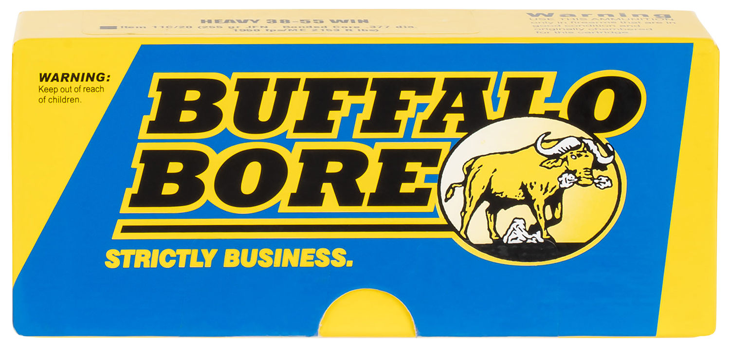 Buffalo Bore Ammunition 11C20 Heavy Strictly Business 38-55Win 255gr Semi Jacketed Flat Point 20 Per Box/12 Case 3 Buffalo Bore Ammunition 11C20 Heavy Strictly Business 38-55Win 255gr Semi Jacketed Flat Point 20 Per Box/12 Case