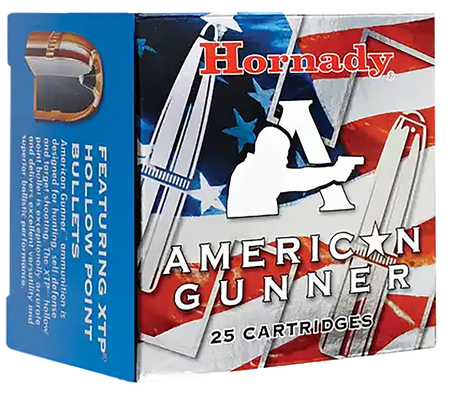 Hornady 90504 American Gunner  357Mag 125gr Hornady XTP Hollow Point 25 Per Box/10 Case