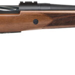 Mossberg 27841 Patriot Full Size 22-250 Rem 5+1 22" Matte Blued Fluted Barrel, Drilled & Tapped Matte Blued Stainless Steel Receiver, Walnut Fixed Stock, Right Hand 1 97044