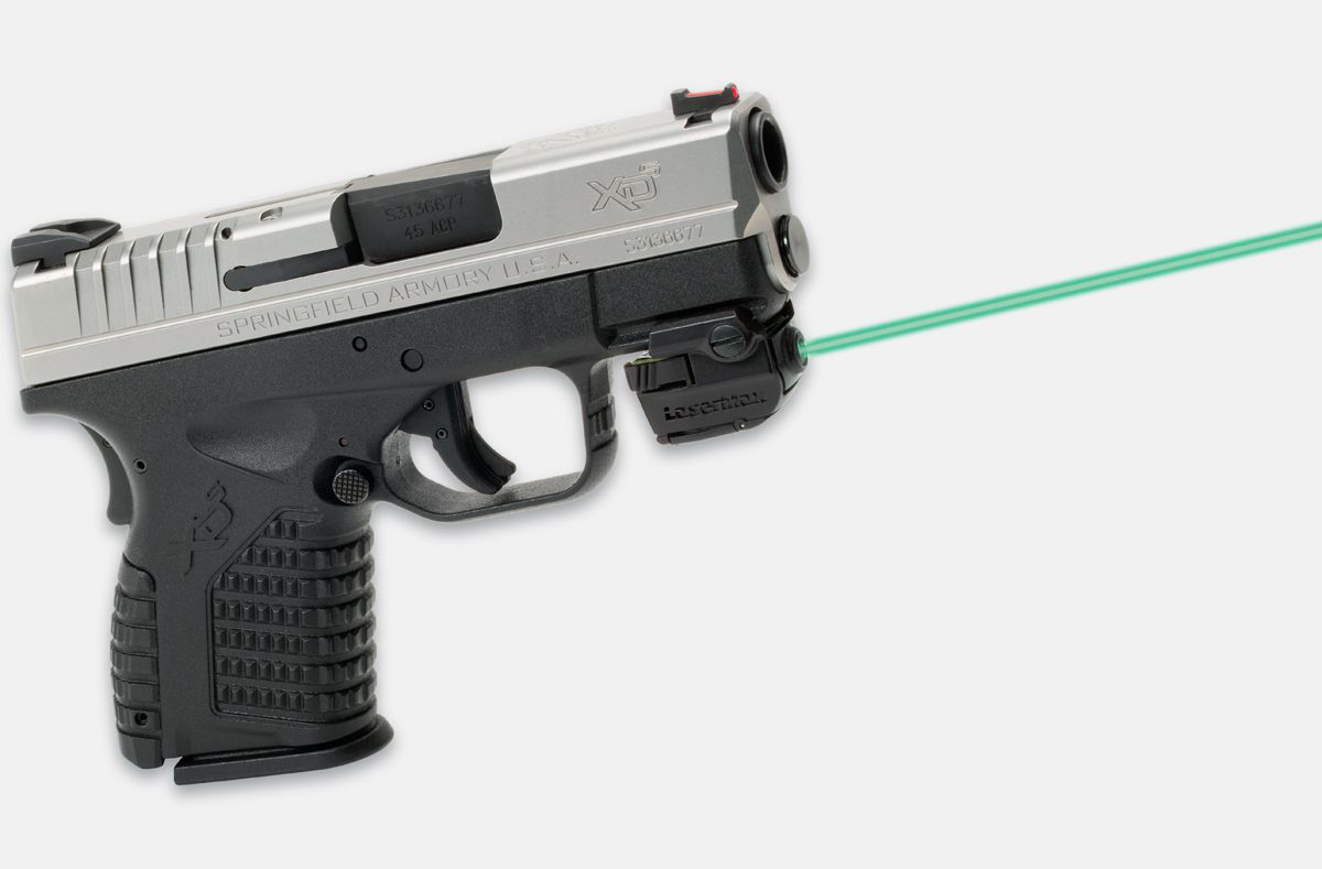 LaserMax Micro II Rail Mounted Laser - Fits 3/4? Length Rail & Up - Green Laser