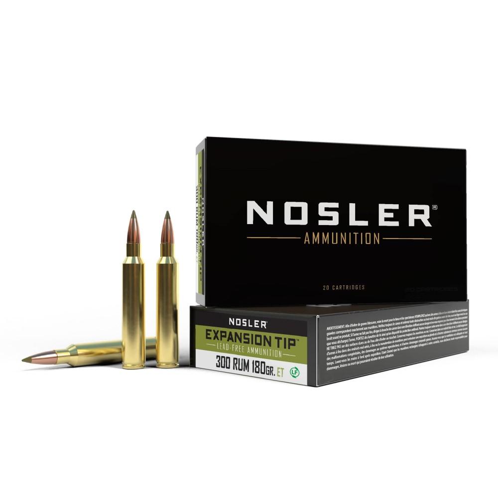 Nosler E-Tip Rifle Ammunition 300 RUM 180 gr E-Tip 3200 fps 20/ct 3 Nosler E-Tip Rifle Ammunition 300 RUM 180 gr E-Tip 3200 fps 20/ct