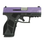 https3A2F2Fmedia.chattanoogashooting.com2Fimages2Fproduct2FTX1GX2931SP2Ftaurus gx2 purple sparkle handgun 9mm luger 13rd magazines 2 3.38 barrel black frame custom slide tx1gx2931sp 0000 Right