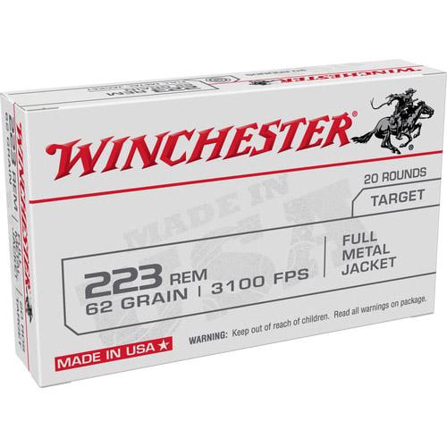 Winchester USA LC Rifle Ammunition .223 Rem 62 gr. FMJ 3100 fps 20/ct 3 Winchester USA LC Rifle Ammunition .223 Rem 62 gr. FMJ 3100 fps 20/ct