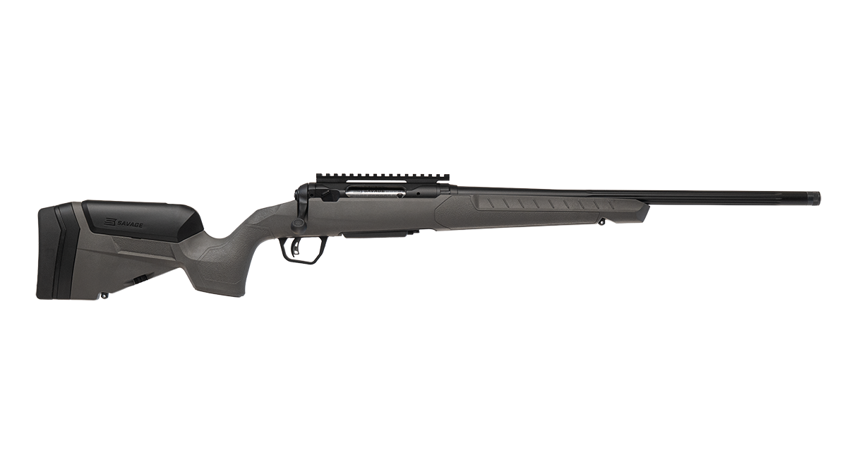 SAVAGE 110 TRAILBLAZER 308WIN RIFLE 20" FLUTED/T.B. FDG, TROPHY STOCK, 4RD 3 SAVAGE 110 TRAILBLAZER 308WIN RIFLE 20" FLUTED/T.B. FDG, TROPHY STOCK, 4RD