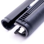0006863 arsenal black polymer handguard set with stainless steel heat shield for milled receiver