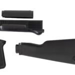 0009422 arsenal black polymer stock set with stainless steel heat shield for milled receivers
