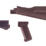 0013794 arsenal 4 piece plum ak47 ak74 nato length stock set for stamped fixed receivers