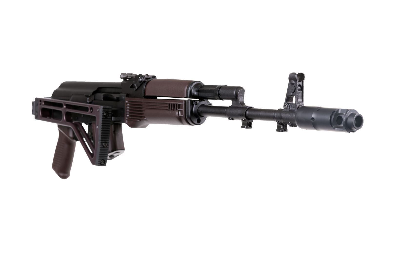 Arsenal SAM7SF 7.62x39mm Semi-Auto AK-47 Rifle with Aluminum Side-folding Buttstock Plum Furniture 10rd