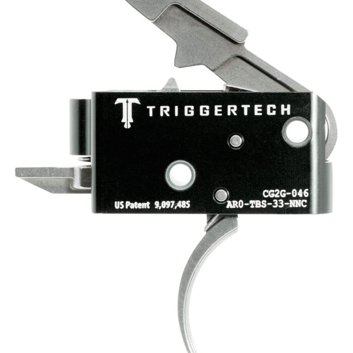 TriggerTech AR0TBS33NNC Competitive Primary Two-Stage Traditional Curved Trigger with 3.50 lbs Draw Weight for AR-15 Right