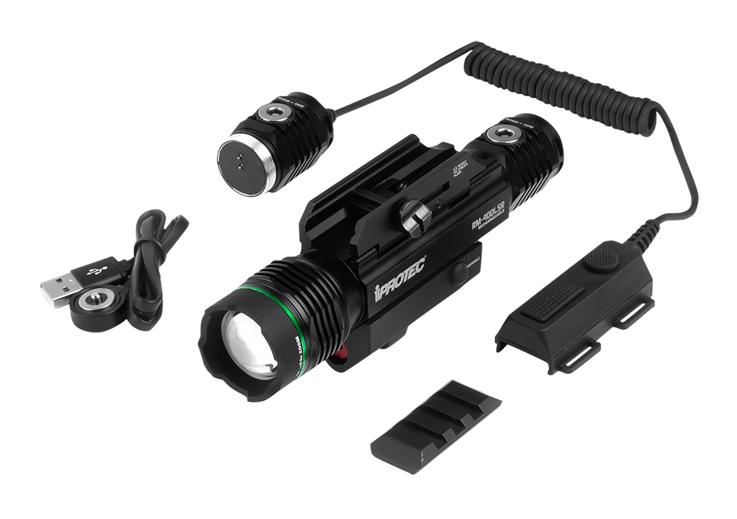 iProtec 6794 RM400LSR Firearm Light and Laser Combo Black Anodized 40/400 Lumens Green Light Red Laser 3 iProtec 6794 RM400LSR Firearm Light and Laser Combo Black Anodized 40/400 Lumens Green Light Red Laser