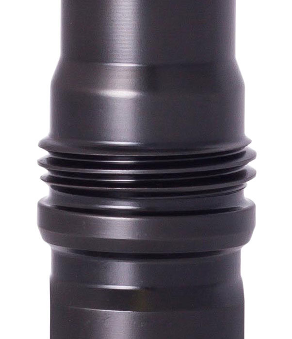 Rugged Suppressor MD002 M240B Muzzle Device Black with 25/32x24 Threads & Dual Taper Locking System for Surge762, Razor762 & Micro30 Suppressors