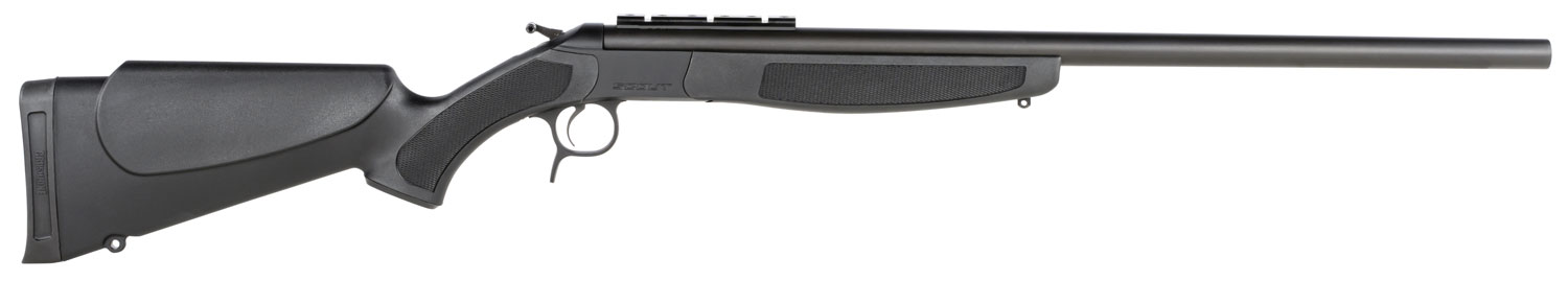 CVA CR4830 Scout  Full Size 450 Bushmaster 1rd 25" Matte Blued Single Shot Barrel, Matte Blued Steel Receiver w/DuraSight Rail, Black Fixed Synthetic Stock, Ambidextrous