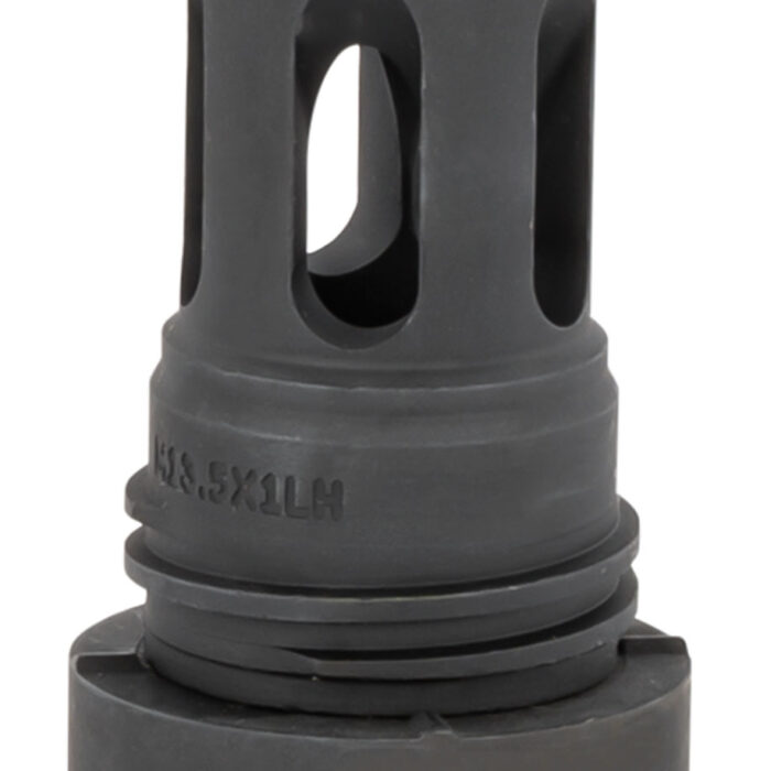 Yankee Hill 4315M13LA Mini QD Flash Hider Black Phosphate M13.5x 1 LH Threads 2.13" OAL for 5.56x45mm NATO AR-Platform