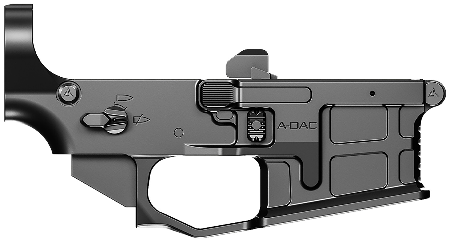 Radian Weapons R0166 A-DAC 15 Lower Receiver Black, Fully Ambi Controls, Talon 45/90 Safety, Ext. Bolt Catch, Left-Side Mag Release, Right-Side Bolt Release, Enhanced Takedown Pins 3 Radian Weapons R0166 A-DAC 15 Lower Receiver Black, Fully Ambi Controls, Talon 45/90 Safety, Ext. Bolt Catch, Left-Side Mag Release, Right-Side Bolt Release, Enhanced Takedown Pins