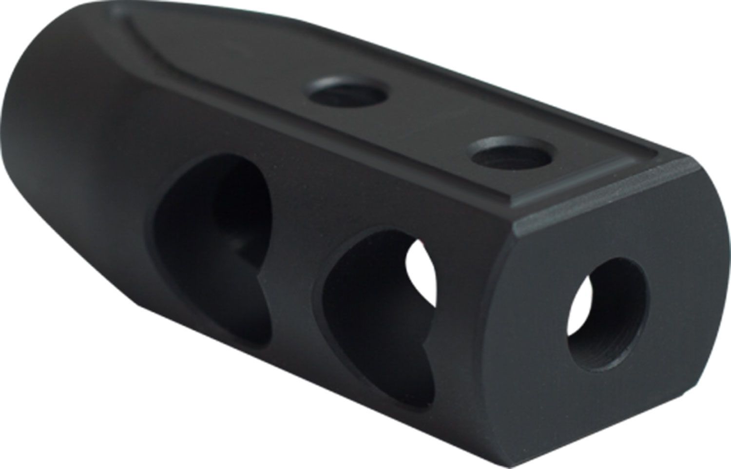 Timber Creek Outdoors 308HBBLC Heart Breaker Muzzle Brake Black Cerakote with 5/8"-24 tpi Threads for 308 Win AR-Platform 3 Timber Creek Outdoors 308HBBLC Heart Breaker Muzzle Brake Black Cerakote with 5/8"-24 tpi Threads for 308 Win AR-Platform